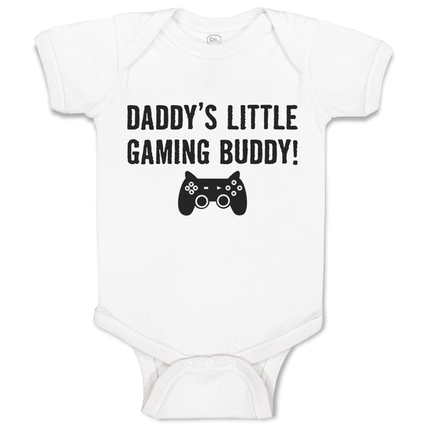 Baby Clothes Daddy's Little Gaming Buddy Dad Father's Day Baby Bodysuits Cotton