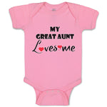 Baby Clothes My Great Aunt Loves Me Baby Bodysuits Boy & Girl Cotton