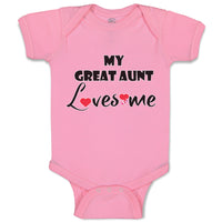 Baby Clothes My Great Aunt Loves Me Baby Bodysuits Boy & Girl Cotton