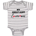 Baby Clothes My Great Aunt Loves Me Baby Bodysuits Boy & Girl Cotton