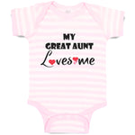 Baby Clothes My Great Aunt Loves Me Baby Bodysuits Boy & Girl Cotton