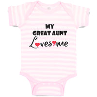 Baby Clothes My Great Aunt Loves Me Baby Bodysuits Boy & Girl Cotton