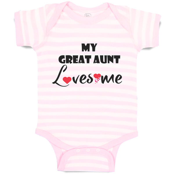 Baby Clothes My Great Aunt Loves Me Baby Bodysuits Boy & Girl Cotton