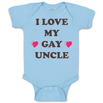 Baby Clothes I Love My Gay Uncle Baby Bodysuits Boy & Girl Cotton