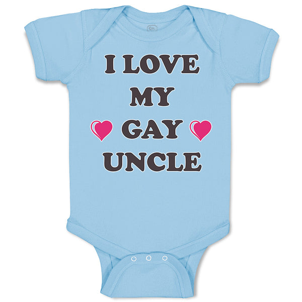 Baby Clothes I Love My Gay Uncle Baby Bodysuits Boy & Girl Cotton