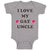 Baby Clothes I Love My Gay Uncle Baby Bodysuits Boy & Girl Cotton