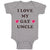 Baby Clothes I Love My Gay Uncle Baby Bodysuits Boy & Girl Cotton