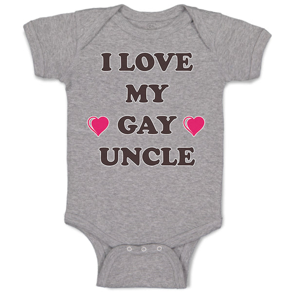 Baby Clothes I Love My Gay Uncle Baby Bodysuits Boy & Girl Cotton