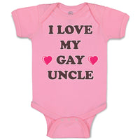 Baby Clothes I Love My Gay Uncle Baby Bodysuits Boy & Girl Cotton