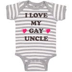 Baby Clothes I Love My Gay Uncle Baby Bodysuits Boy & Girl Cotton