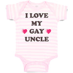 Baby Clothes I Love My Gay Uncle Baby Bodysuits Boy & Girl Cotton