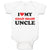 Baby Clothes I Love My Coast Guard Uncle Baby Bodysuits Boy & Girl Cotton