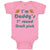 Baby Clothes I'M Daddy's 1 Round Draft Pick Football Dad Father's Day Cotton