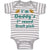 Baby Clothes I'M Daddy's 1 Round Draft Pick Football Dad Father's Day Cotton