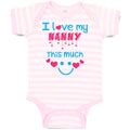 Baby Clothes I Love My Nanny This Much Grandmother Grandma Baby Bodysuits Cotton