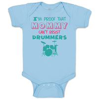 Baby Clothes I'M Proof That Mommy Can'T Resist Drummers Mom Mothers Cotton
