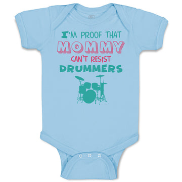 Baby Clothes I'M Proof That Mommy Can'T Resist Drummers Mom Mothers Cotton