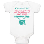 Baby Clothes I'M Proof That Mommy Can'T Resist Drummers Mom Mothers Cotton