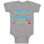 Baby Clothes My Daddy Knows A Lot but My Grandpa Knows Everything Baby Bodysuits