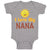 Baby Clothes I Love My Nana Grandmother Grandma Style A Baby Bodysuits Cotton