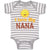 Baby Clothes I Love My Nana Grandmother Grandma Style A Baby Bodysuits Cotton