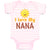 Baby Clothes I Love My Nana Grandmother Grandma Style A Baby Bodysuits Cotton