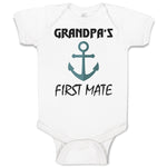 Baby Clothes Grandpa's First Mate Grandpa Grandfather Baby Bodysuits Cotton