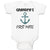 Baby Clothes Grandpa's First Mate Grandpa Grandfather Baby Bodysuits Cotton