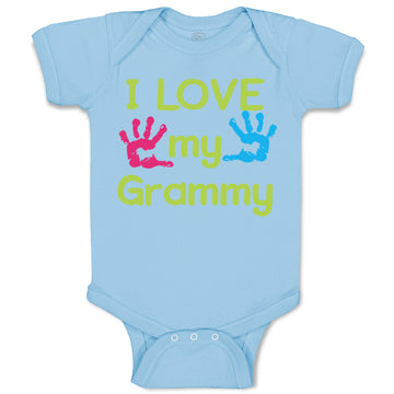 Baby Clothes I Love My Grammy Grandmother Grandma B Baby Bodysuits Cotton