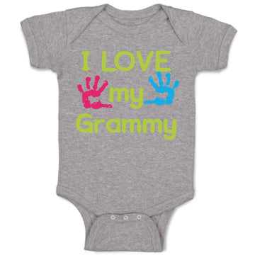 Baby Clothes I Love My Grammy Grandmother Grandma B Baby Bodysuits Cotton