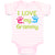 Baby Clothes I Love My Grammy Grandmother Grandma B Baby Bodysuits Cotton
