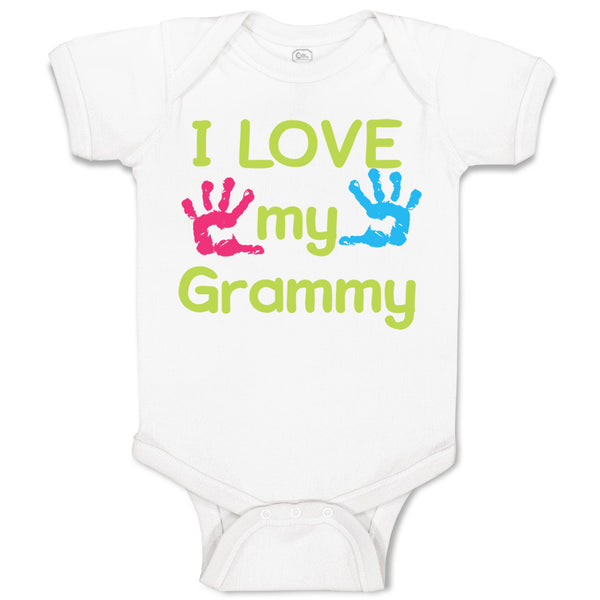 Baby Clothes I Love My Grammy Grandmother Grandma B Baby Bodysuits Cotton