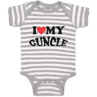 Baby Clothes I Love My Guncle Baby Bodysuits Boy & Girl Newborn Clothes Cotton