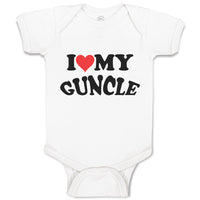 Baby Clothes I Love My Guncle Baby Bodysuits Boy & Girl Newborn Clothes Cotton
