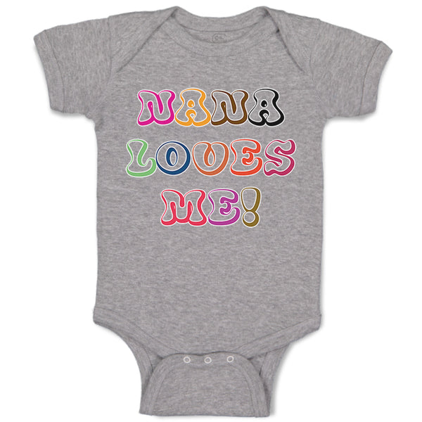 Baby Clothes Nana Loves Me! Baby Bodysuits Boy & Girl Newborn Clothes Cotton