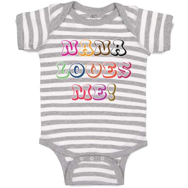 Baby Clothes Nana Loves Me! Baby Bodysuits Boy & Girl Newborn Clothes Cotton