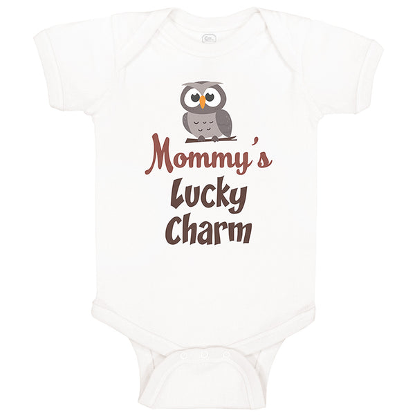 Baby Clothes Mommy's Lucky Charm Irish St Patrick's Irish Clover Style B Cotton