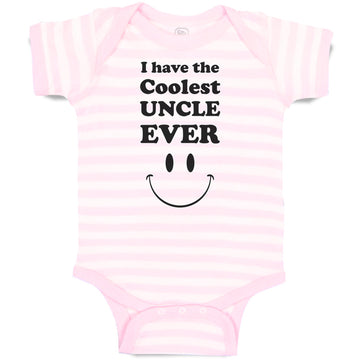 Baby Clothes I Have The Coolest Uncle Ever Baby Bodysuits Boy & Girl Cotton