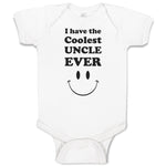 Baby Clothes I Have The Coolest Uncle Ever Baby Bodysuits Boy & Girl Cotton