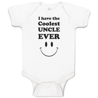 Baby Clothes I Have The Coolest Uncle Ever Baby Bodysuits Boy & Girl Cotton