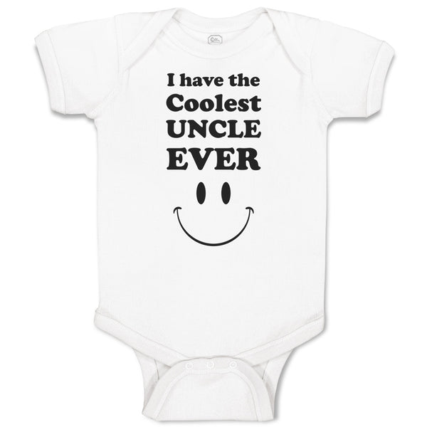 Baby Clothes I Have The Coolest Uncle Ever Baby Bodysuits Boy & Girl Cotton