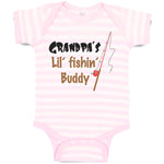 Baby Clothes Grandpas' Lil' Fishing Buddy Grandpa Grandfather Baby Bodysuits