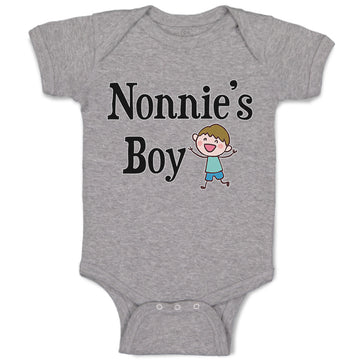 Baby Clothes Nonie's Boy Grandmother Grandma Baby Bodysuits Boy & Girl Cotton