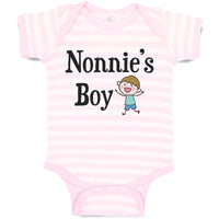 Baby Clothes Nonie's Boy Grandmother Grandma Baby Bodysuits Boy & Girl Cotton