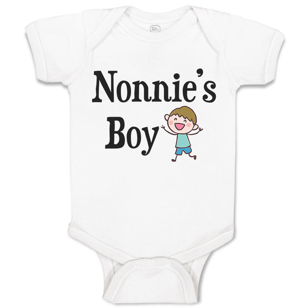 Baby Clothes Nonie's Boy Grandmother Grandma Baby Bodysuits Boy & Girl Cotton