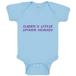 Baby Clothes Daddy's Little Spider Monkey Dad Father's Day Baby Bodysuits Cotton