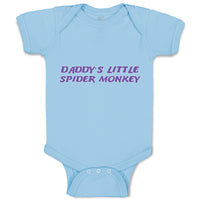 Baby Clothes Daddy's Little Spider Monkey Dad Father's Day Baby Bodysuits Cotton