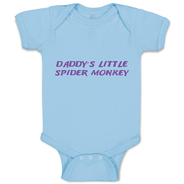Baby Clothes Daddy's Little Spider Monkey Dad Father's Day Baby Bodysuits Cotton