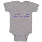 Baby Clothes Daddy's Little Spider Monkey Dad Father's Day Baby Bodysuits Cotton