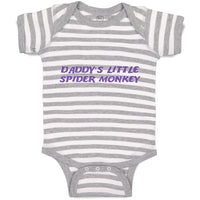 Baby Clothes Daddy's Little Spider Monkey Dad Father's Day Baby Bodysuits Cotton